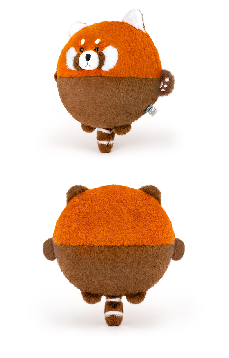 Wholesale of genuine red panda plush toys, round throw pillows, office soft backrests for boyfriends and girlfriends pic 7