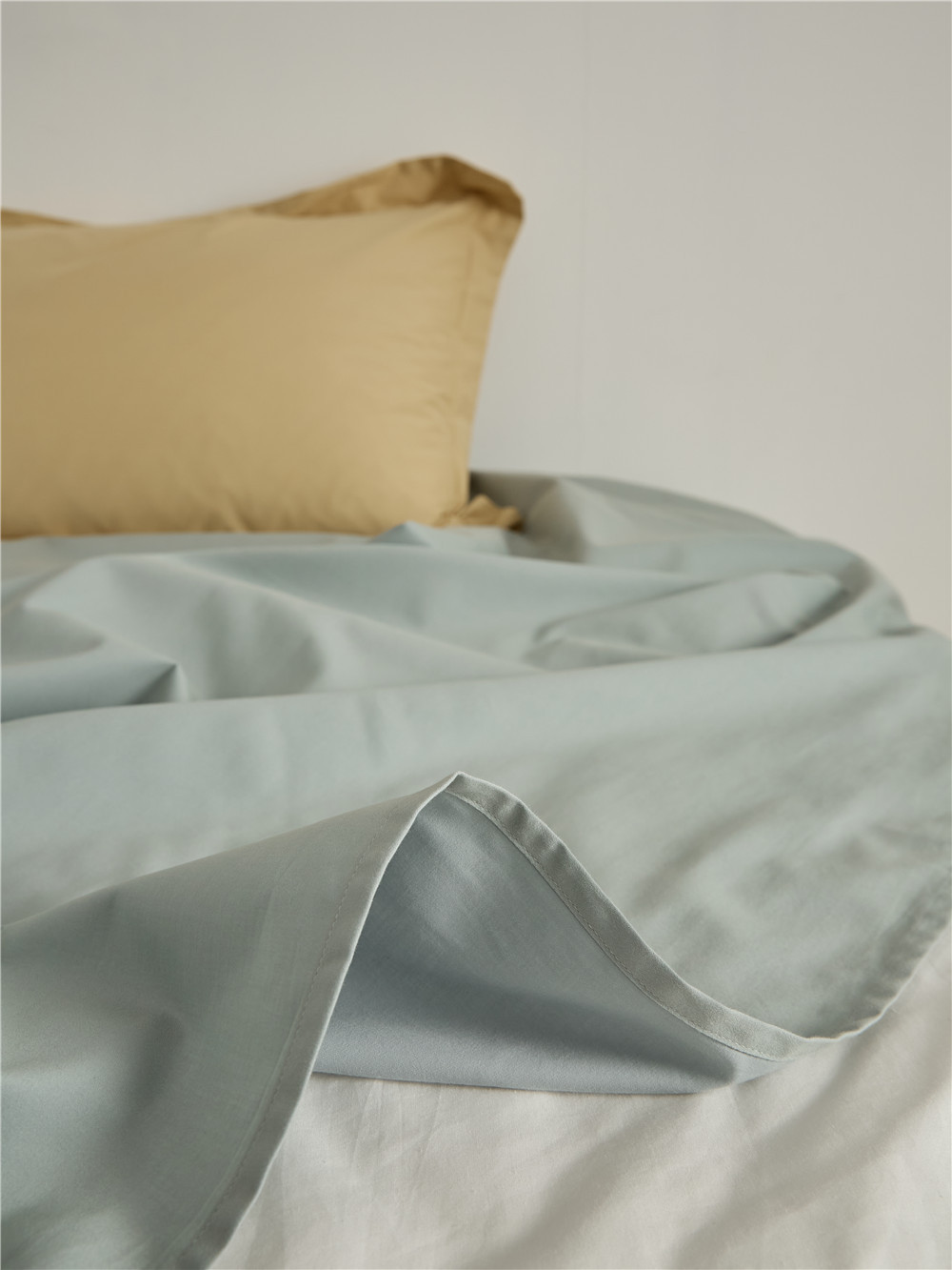 Long-staple cotton single item, all-cotton brushed quilt cover bed, simple pigment color pure cotton autumn and winter 1.8m bedding pic 55