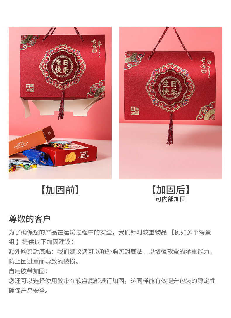 周岁驾到盒子喜面喜蛋卡通百日宴礼袋满月百天伴手礼礼盒礼品纸详情9
