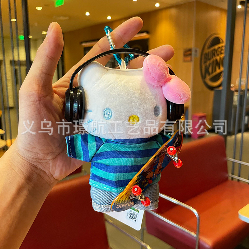 hellokitty small pendant, bag pendant, plush toy, kitty cute Kitty Kitty, official kt cat doll pic 1