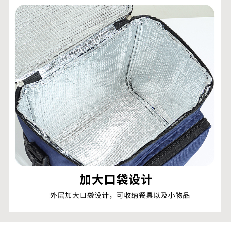 Bento bags, student insulated bags, thickened aluminum foil meal bags, office worker lunch box bags, lunch box handbags pic 12