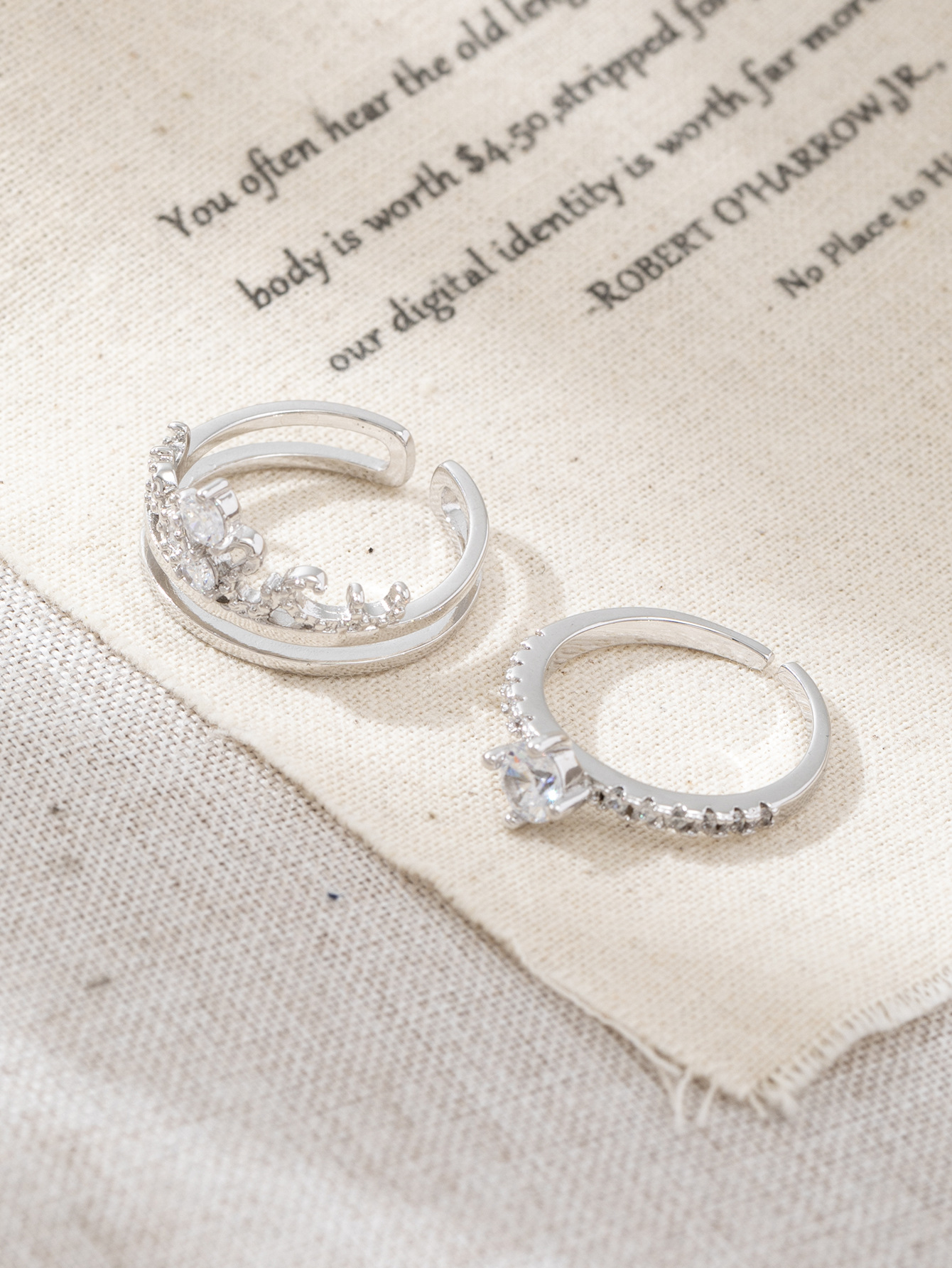 欧美风跨境皇冠戒指女款两用可拆卸轻奢百搭饰品批发详情5