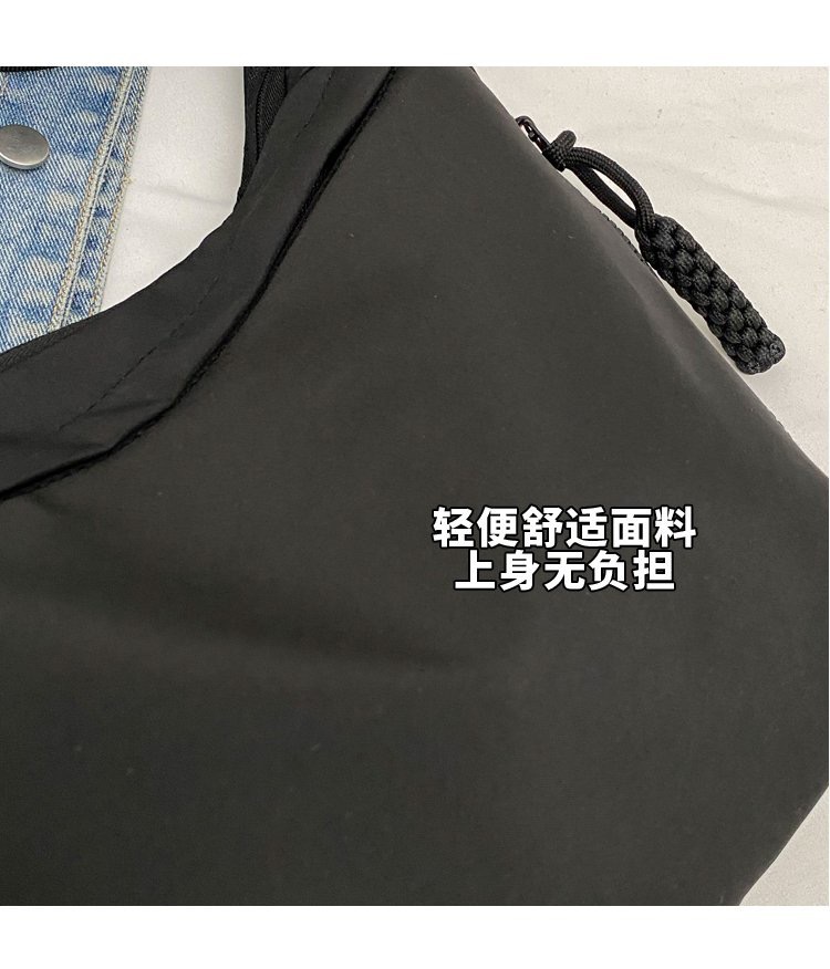 今年流行牛津布包包斜挎包女2024新款休闲单肩学生上课通勤饺子包详情6