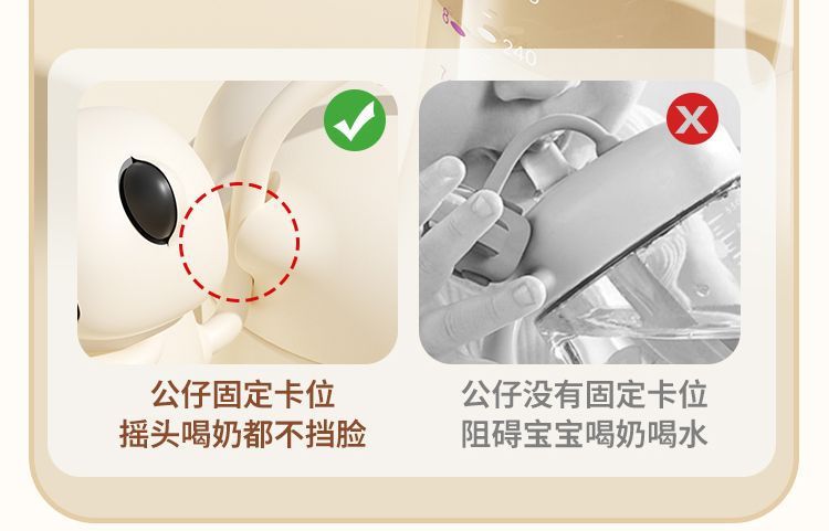 ppsu奶瓶宝宝学饮杯感温刻度防摔婴幼儿童直饮吸管杯大口径喝水杯详情15