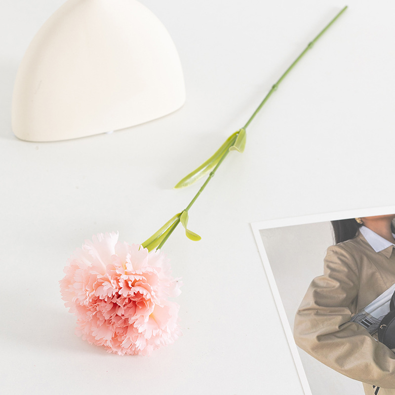 铃兰仿真花大朵单支康乃馨假花居家客厅插花装饰母亲节教师节礼物详情9