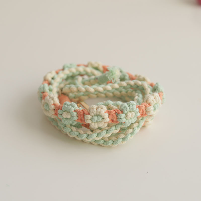 可调节手机挂绳编织相机背带 ins高颜值雏菊花朵斜挎挂脖手机挂链详情23