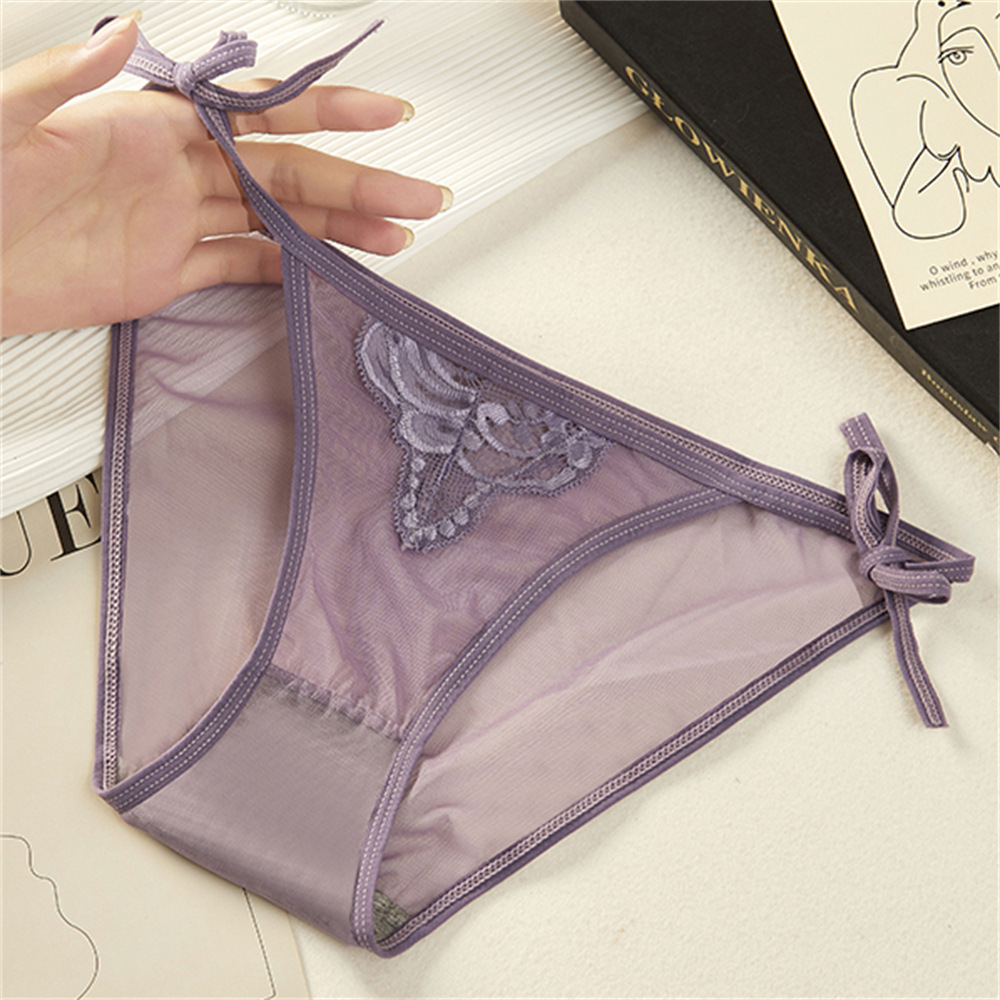 New patterned lace underpants for women, low waist, high elasticity, breathable, comfortable and sexy, with cutouts. Women 6931# pic 6