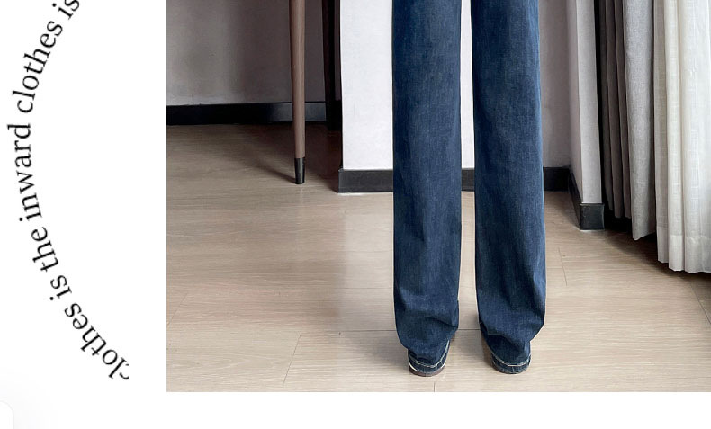 牛仔裤女春秋2025新款爆款阔腿裤九分法棍小个子薄款窄版直筒裤子详情30