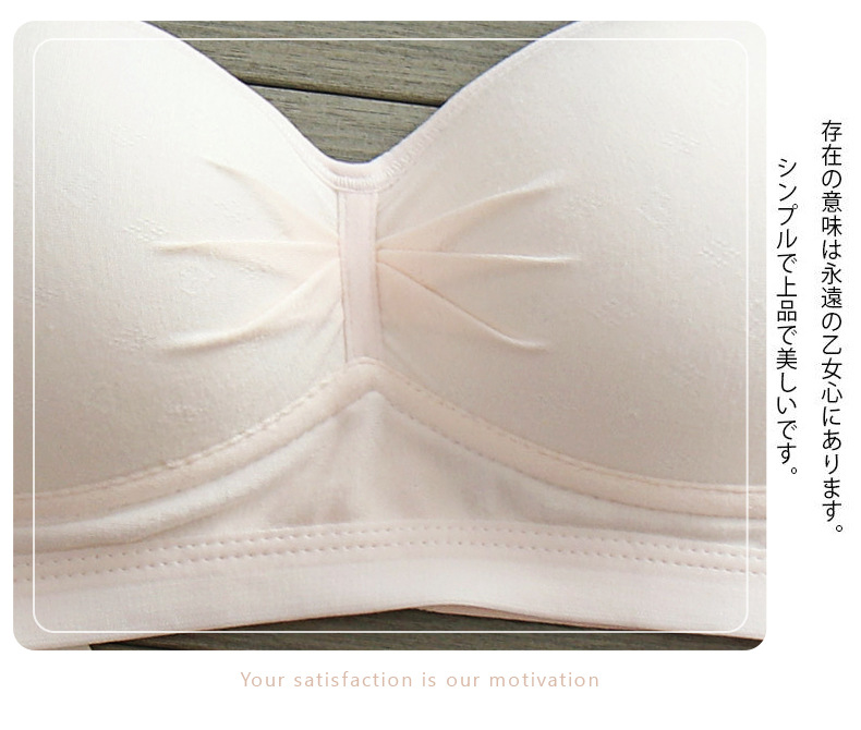 纯棉薄款内衣女大学生初中生高中生女孩小胸聚拢防下垂少女文胸罩详情13