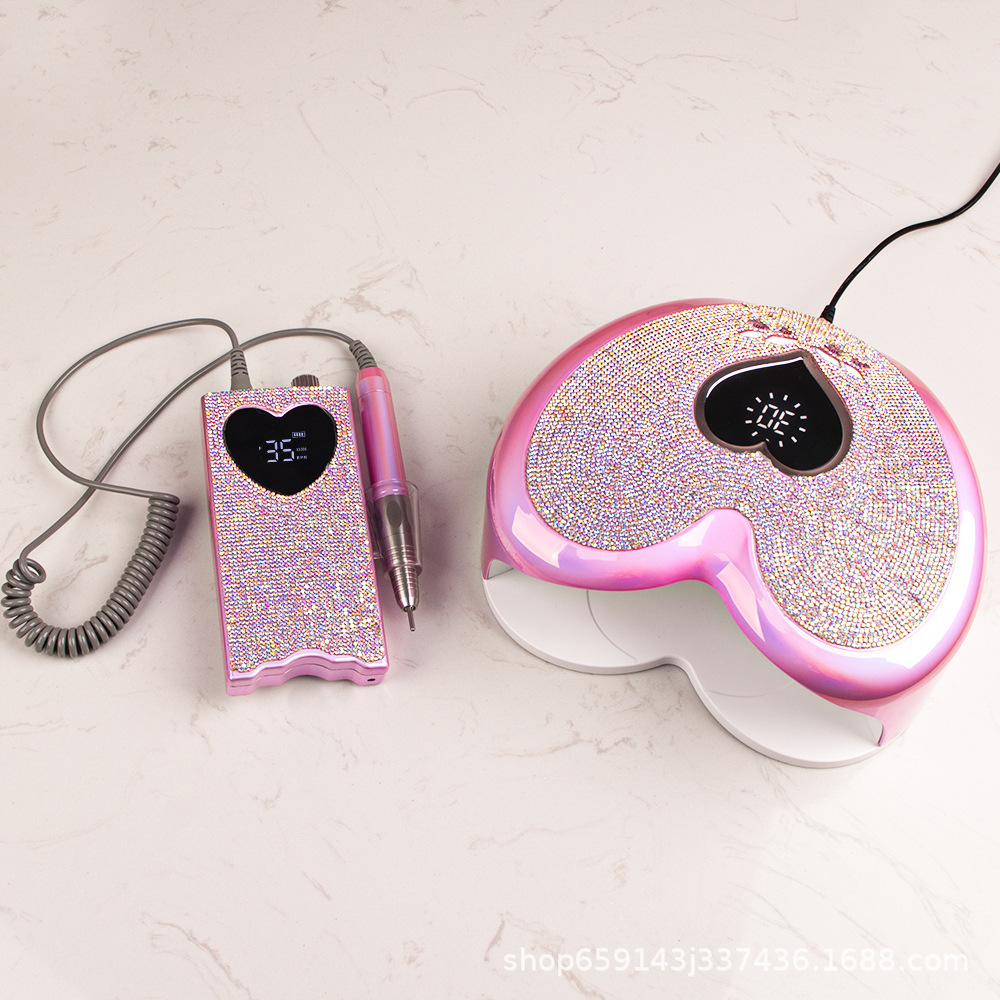 Factory direct sales of Japanese-style nail art light therapy machine 96W plug-in smart sensor nail baking quick-drying color diamond nail lamp pic 6