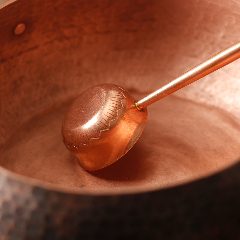 Copper hot pot for home use, thickened stainless steel pot base, copper hot pot set, suitable for family gatherings pic 15
