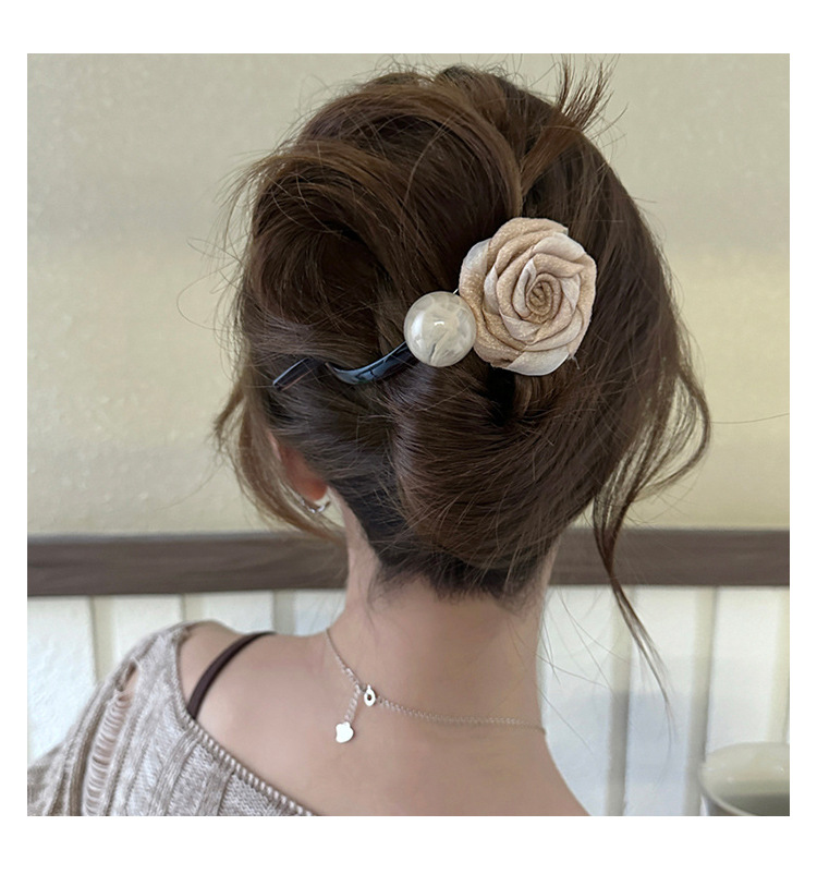 美拉德干枯玫瑰花发夹女2025新款扭扭夹高级感抓夹后脑勺夹子头饰详情18
