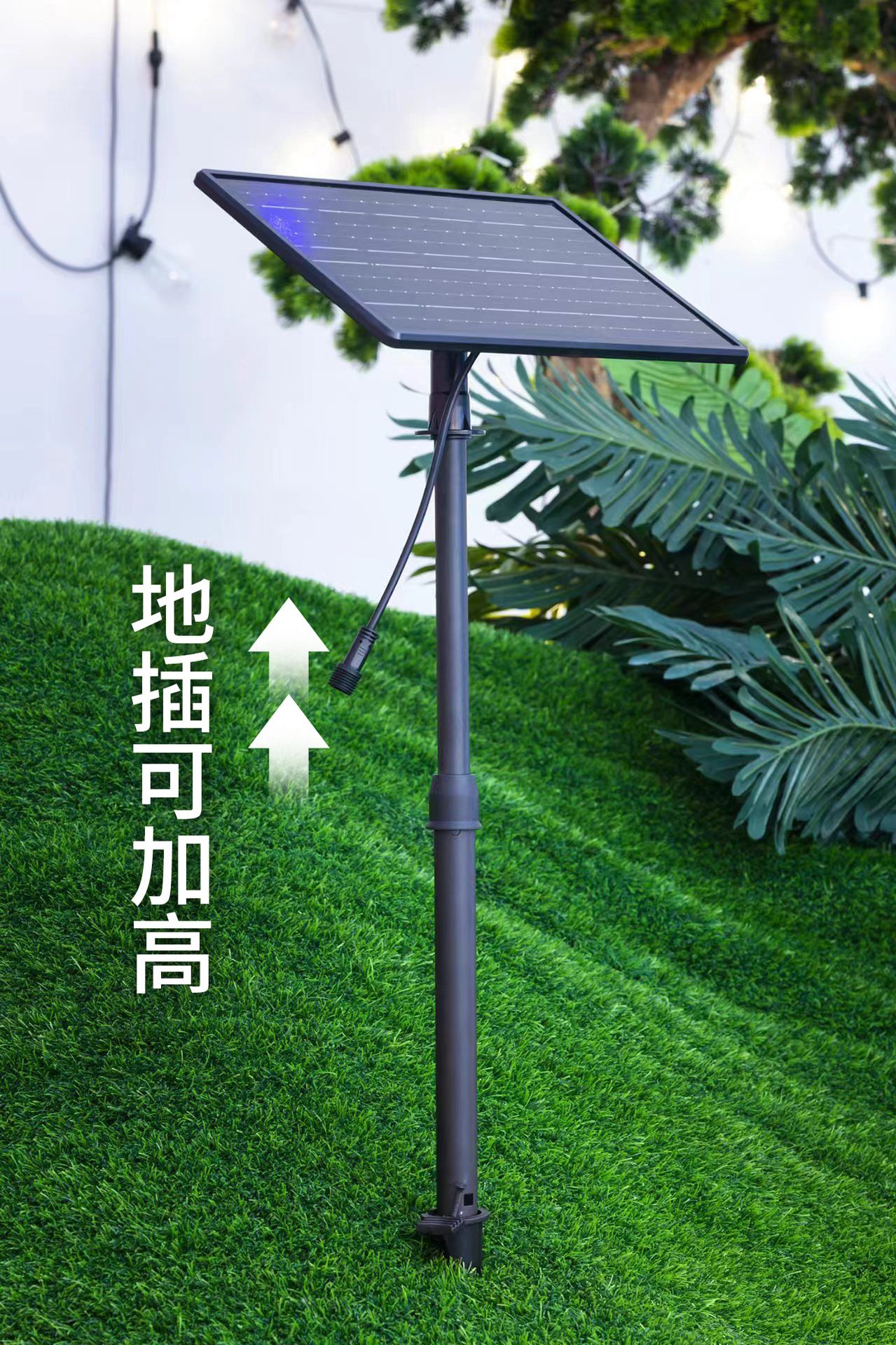 供应户外太阳能光控灯串电池板1.5W太阳能电池盒有线连接器塑料壳详情10