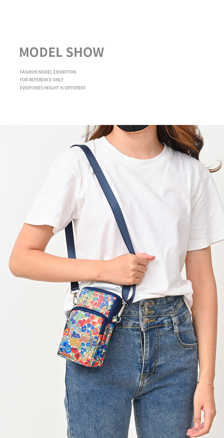 中年妈妈手机包手腕斜挎迷你小包包夏天百搭帆布包竖款零钱包便携详情22