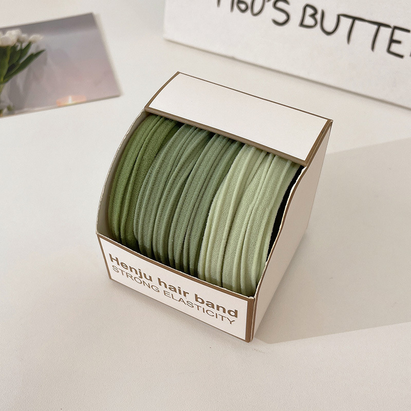 Candy-colored, seamless hair tie for girls, high elasticity, no damage to hair, box-packed hair tie, sweet girl hair accessory pic 11