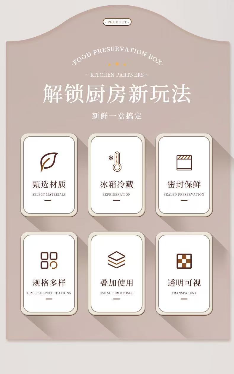 冰箱收纳盒沥水保鲜盒计时密封保鲜储物大容量水果蔬菜冷藏保鲜盒02396-1011-1017详情2