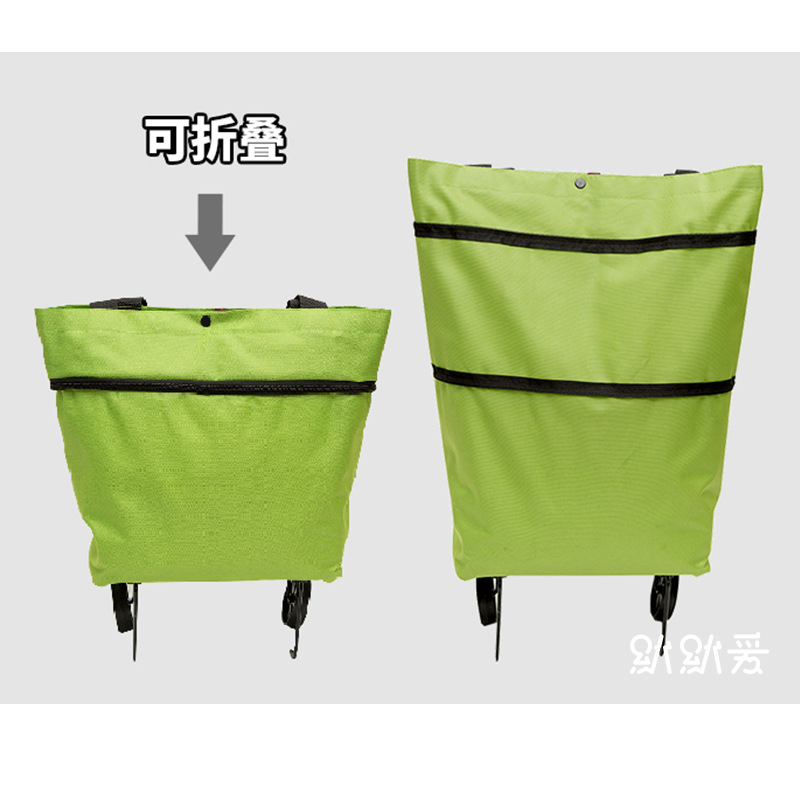 便携购物车带轮子可折叠轻便快递家用拿取袋网红买菜包小拉车拖车详情7