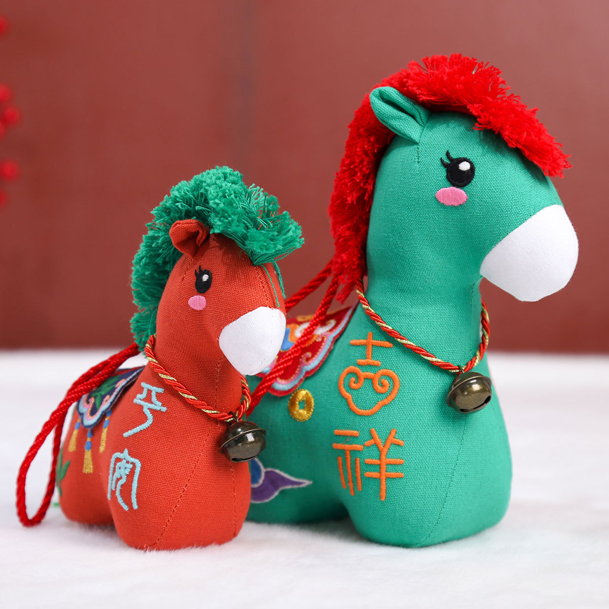 2026 Year of the Horse mascot figurine company Annual meeting souvenir, New Year zodiac doll gift, Chinese-style doll pendant pic 22