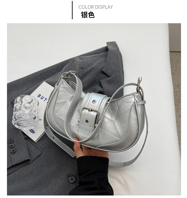 质感腋下女包新款时尚潮流单肩包简约休闲包手提包复古纯色斜挎包详情22