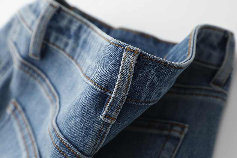 2025春款摩登复古水洗牛仔裤 显高显腿长高腰宽松百搭直筒阔腿裤详情31