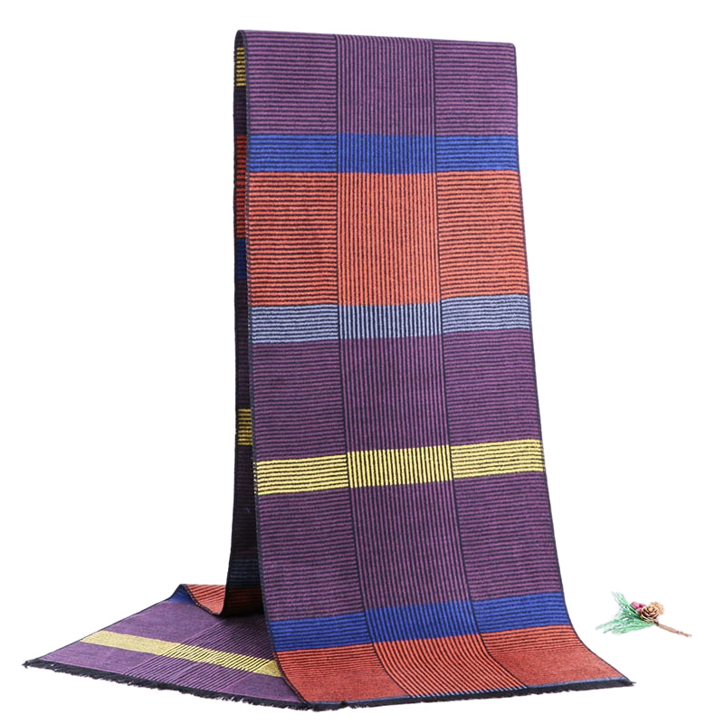 外贸男士围巾批发厂家男秋冬流苏围巾格子围巾仿羊绒围巾源厂家详情11