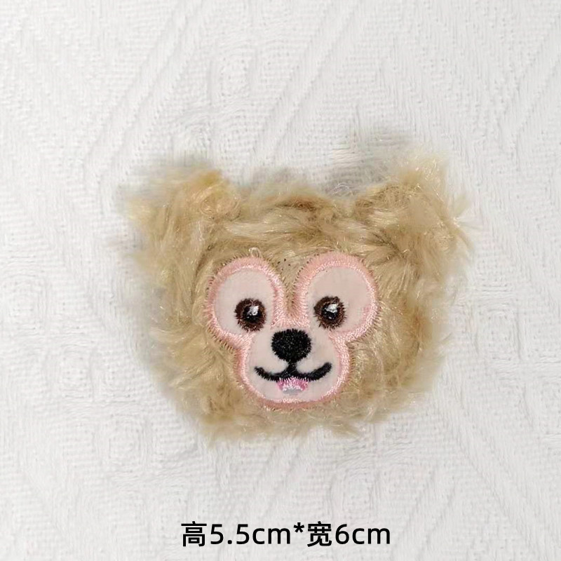 Plush creative cartoon doll brooch, Stardee, Duffy Bear, Tony Cat, Lina Belle doll head decoration accessories pic 16
