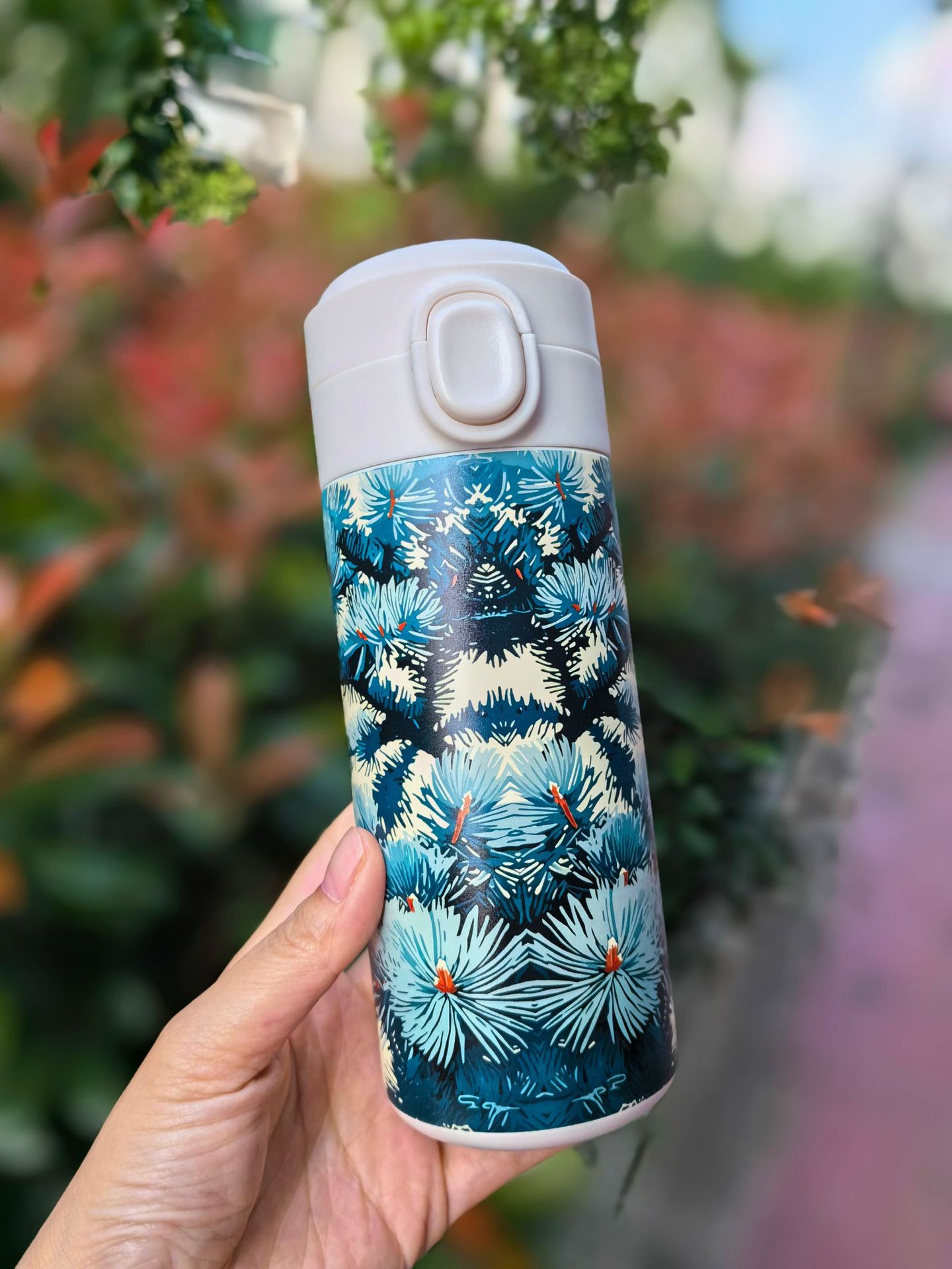 水杯女可爱304豌豆保温杯女高颜值便携水杯海洋风杯子赠送批发详情18