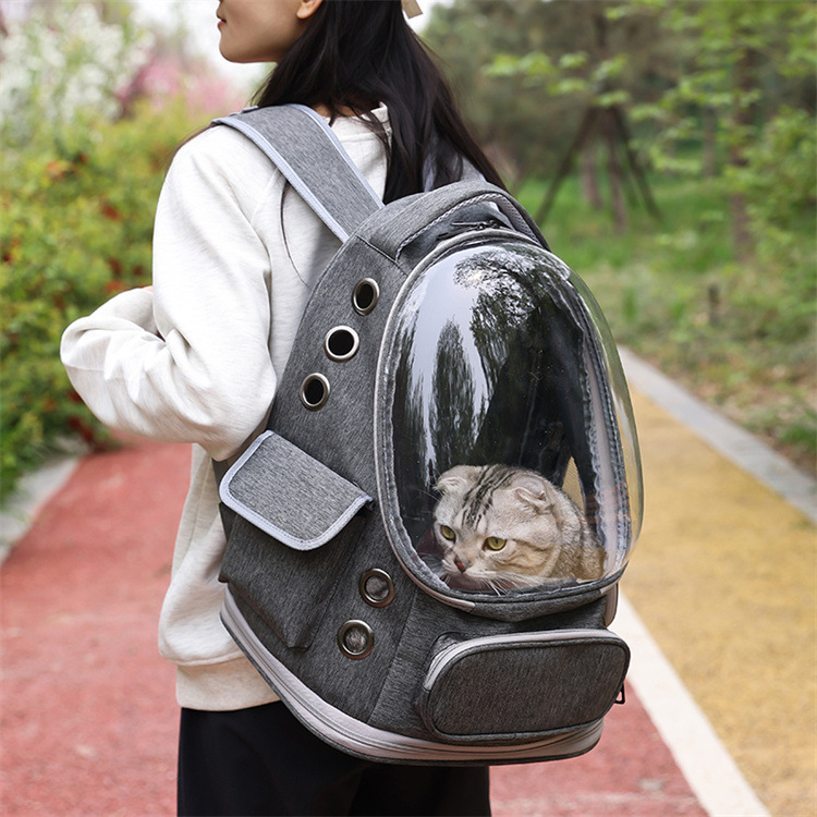 跨境猫包外出包便携透明太空舱双肩猫背包猫咪车载旅行小型宠物包详情10