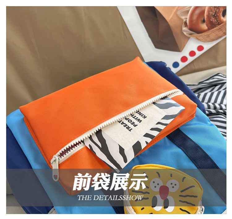 幼儿园儿童双肩包男童大容量背包2024新款可爱女孩拼色小书包外出详情44