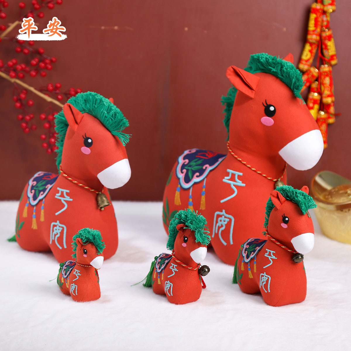 2026 Year of the Horse mascot figurine company Annual meeting souvenir, New Year zodiac doll gift, Chinese-style doll pendant pic 10