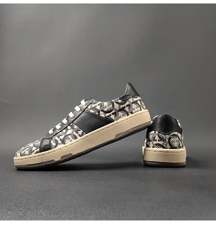 板鞋男款潮鞋真皮男生休闲鞋潮流百搭欧洲站男鞋轻奢高端男士单鞋详情15