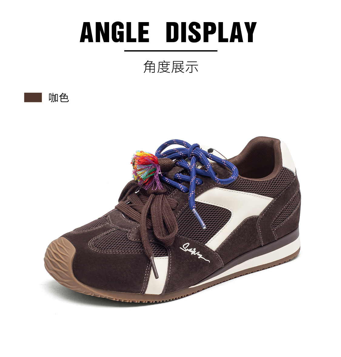 复古德训鞋女2025秋冬新款潮流透气鞋子内增高真皮百搭运动休闲鞋详情22