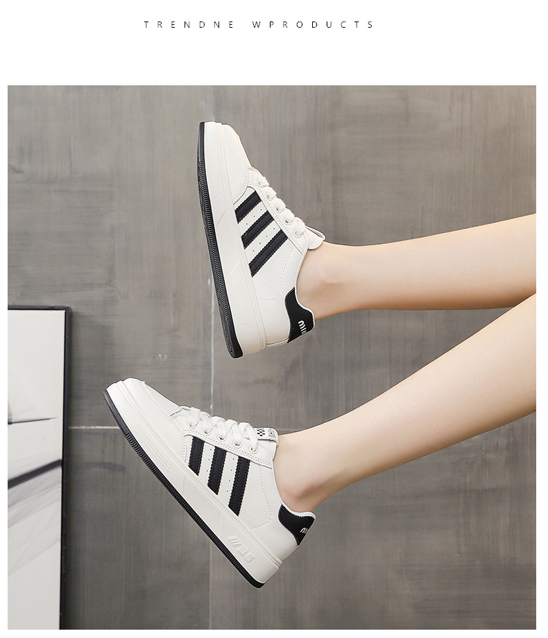 真皮小白鞋女鞋2024早春季时尚百搭厚底单鞋软底休闲鞋运动鞋板鞋详情15