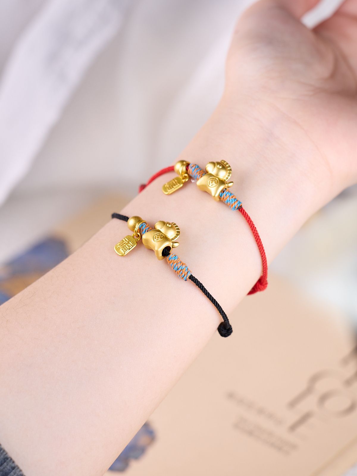 2026马年手工编织本命年红绳新年好运红色手绳手链手串礼物批发详情9