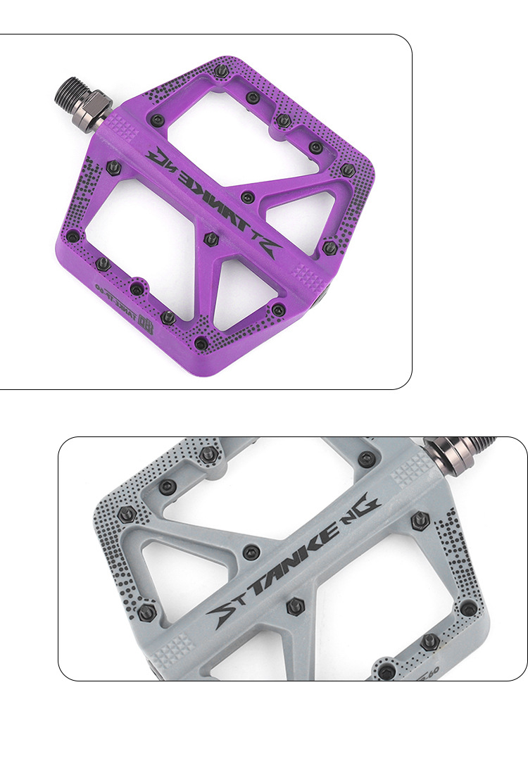 TANKE mountain bike pedal bearing anti-slip nylon road bike pedal parts pic 10