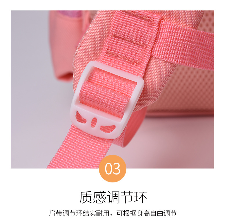 小学生书包卡通库洛米一二年级萌娃双肩背包耐脏护脊减压儿童背包详情16