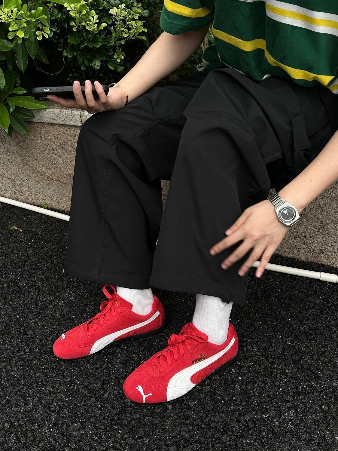 纯原openyy联名朴彩英同款PM赛车鞋低帮百搭情侣男女运动休闲鞋详情42