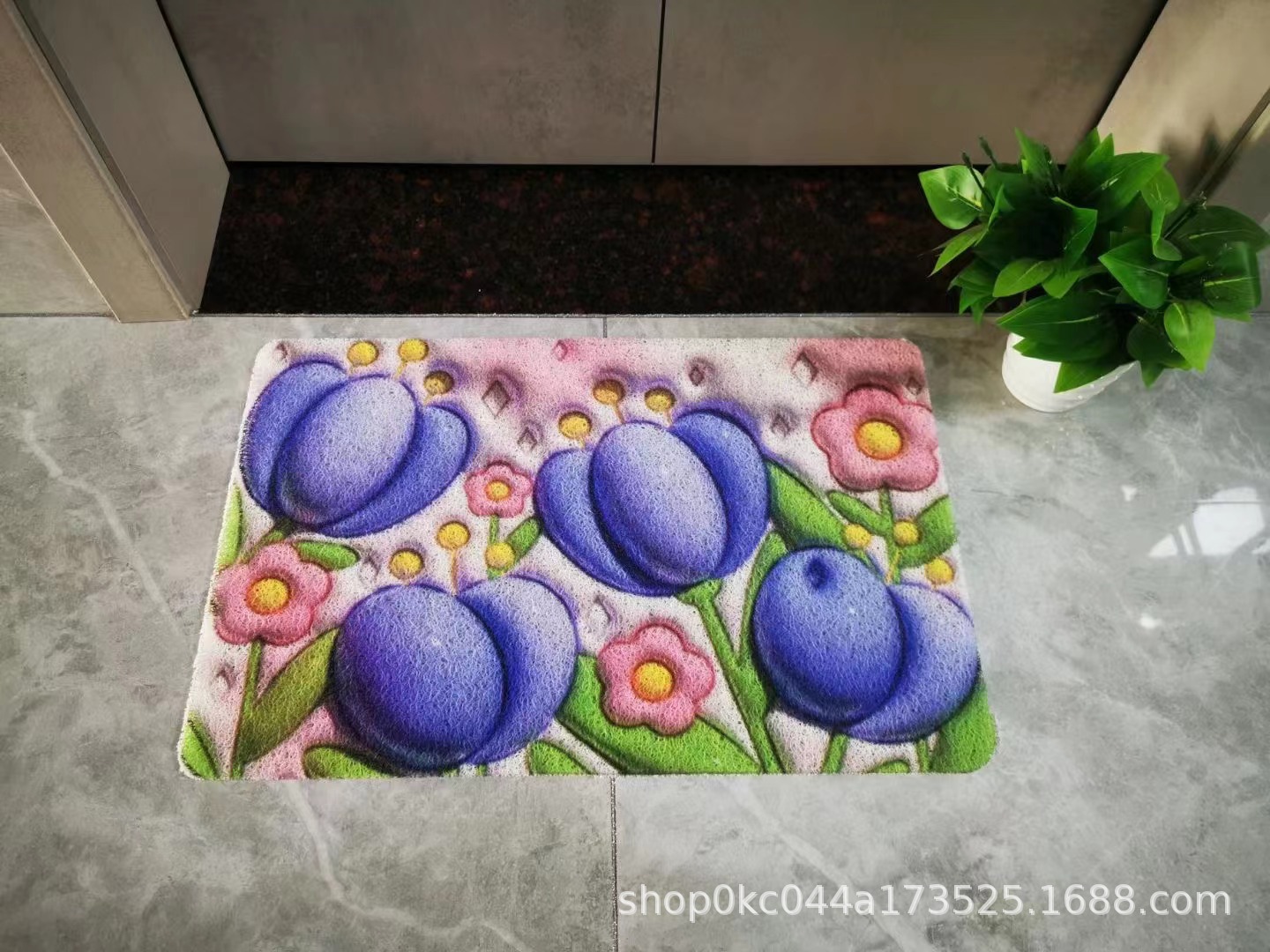 厂家门垫现货卫生间吸水门口脚垫浴室速干防滑地毯详情6