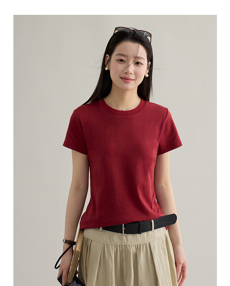 【 Blockbuster B: Super Comfortable Double-collar T-shirt with Upgraded Fabric 】 Spring short-sleeved T-shirt pic 25