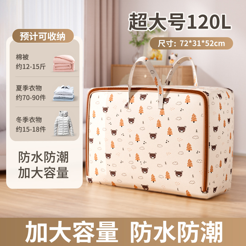 被子防尘袋搬家打包带袋手提收纳袋行李旅行袋防潮大容量加厚加大详情13