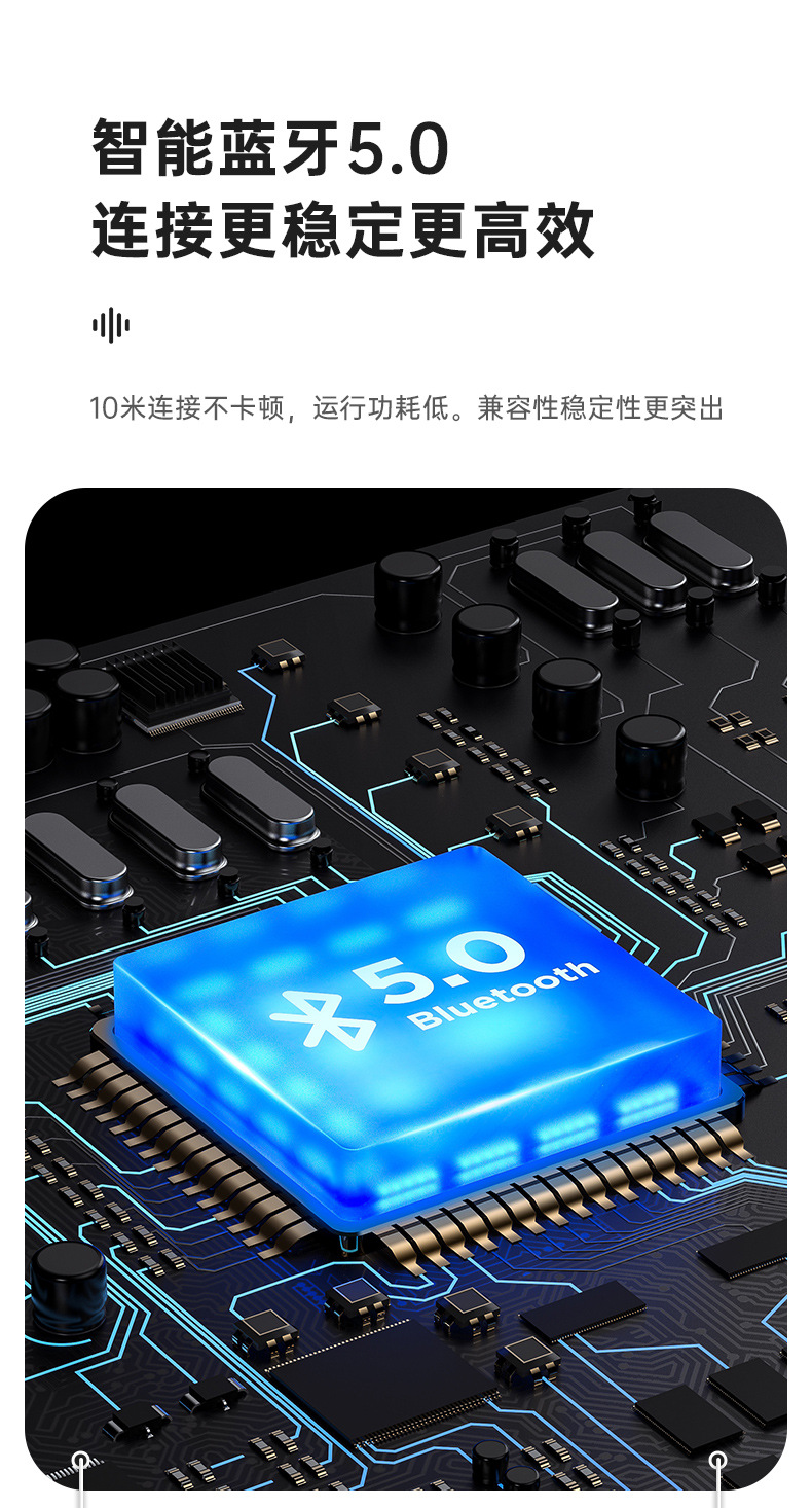 亚马逊热销蓝牙音箱 无线音箱桌面时钟电脑小音响智能语音小夜灯详情16