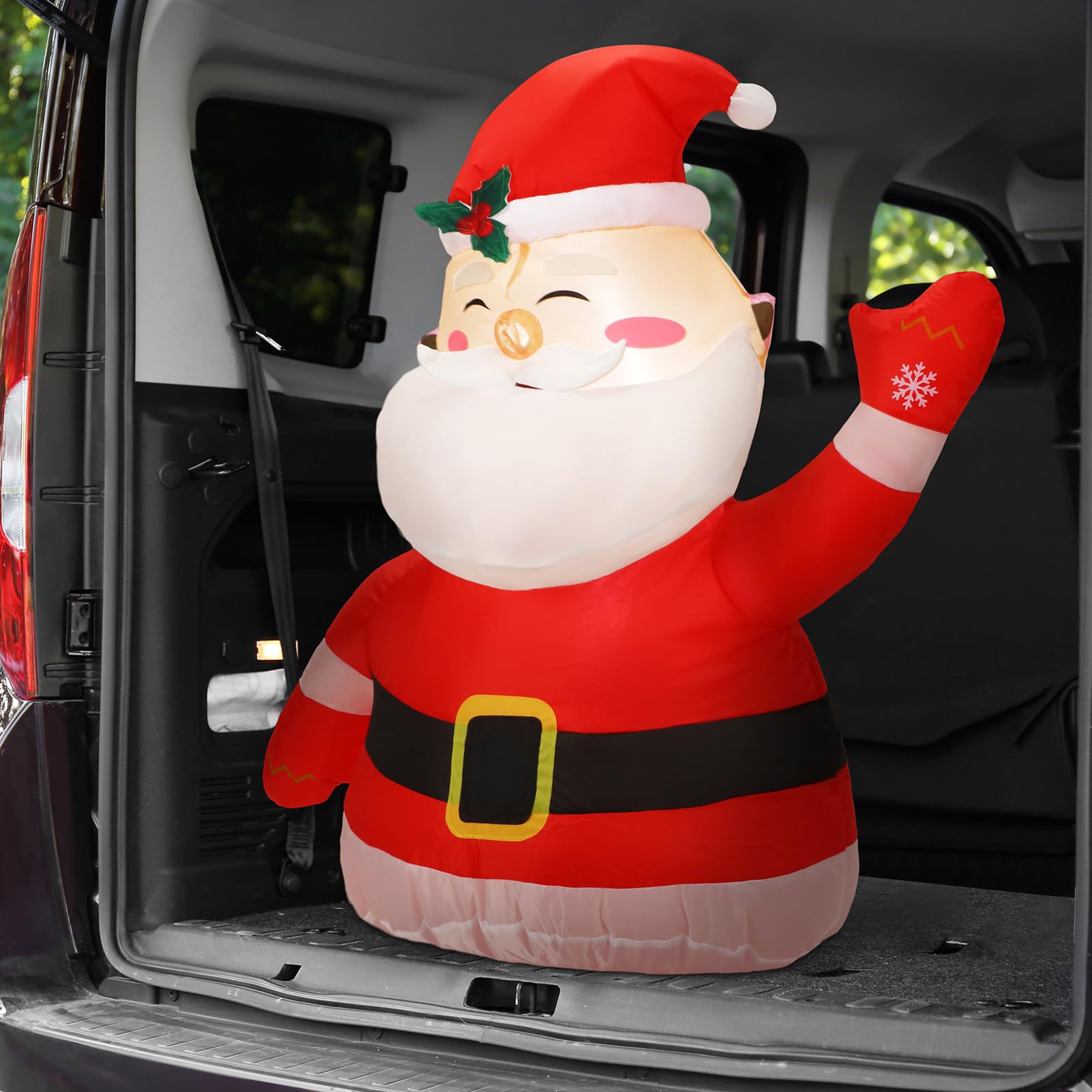 Cross-border Christmas solar term mold car trunk, Santa Claus holiday car air mold, party supplies air mold factory pic 6