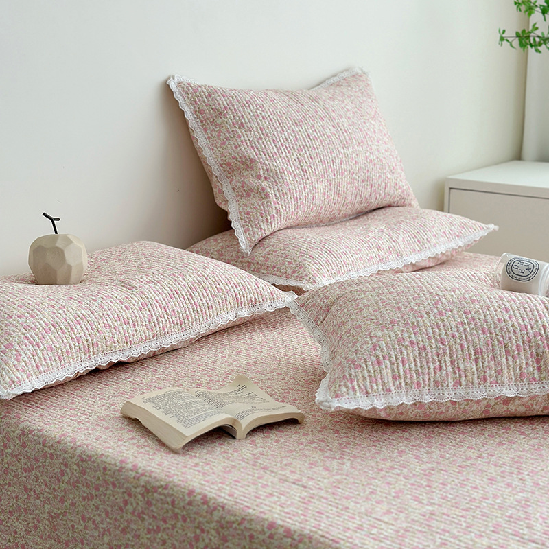 Lisa series, a three-piece set of all-cotton high-temperature sand-washed cotton bed cover, is skin-friendly, breathable and suitable for all seasons pic 65