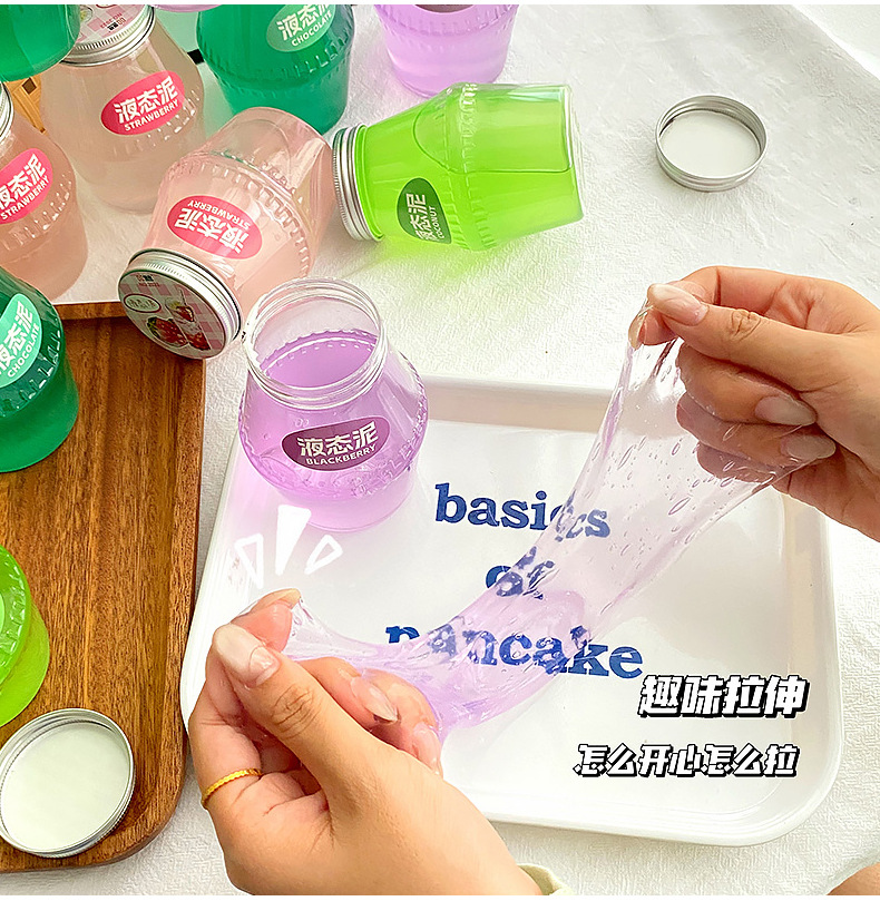 网红直播水晶泥解压起泡胶不粘手抱抱奶液态泥网红瓜尔胶摆摊玩具详情13