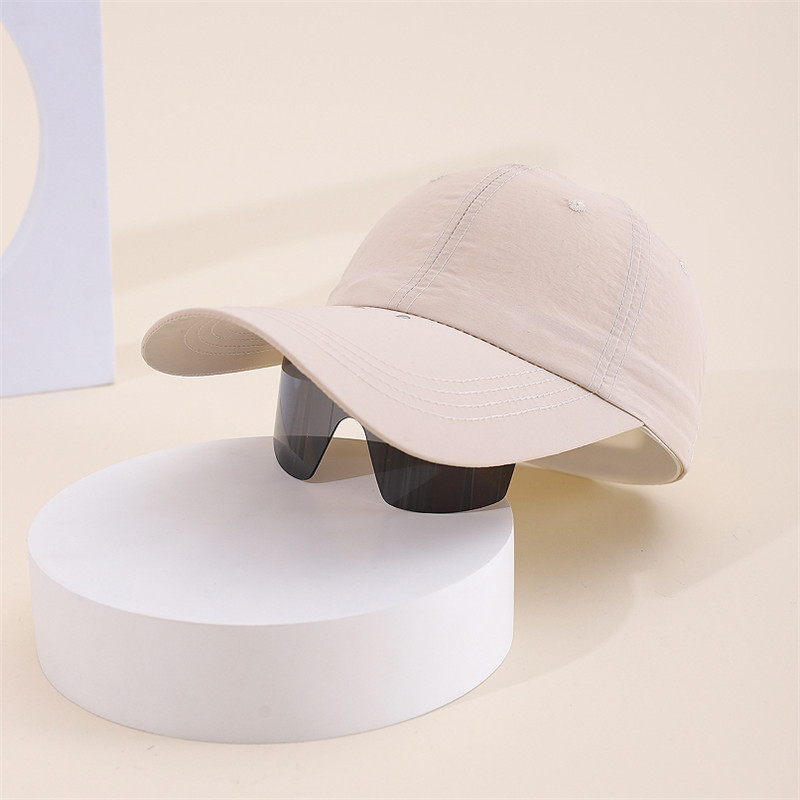 Spring and summer new baseball cap, quick-drying cap, extended brim with sunshade, dual-purpose lightweight sun protection cap, sports fishing cap pic 5