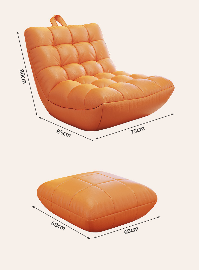 The lazy sofa can be used for lying or sleeping. The caterpillar single bedroom small sofa, the master bedroom lounge chair, the tatami balcony leisure chair pic 13