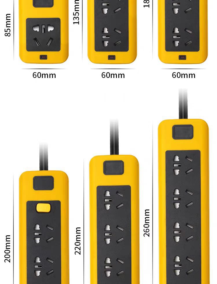 【 Pure Copper 6000W High Power 】10-16A wireless multi-functional power strip socket without wires, pressure-resistant power strip pic 15