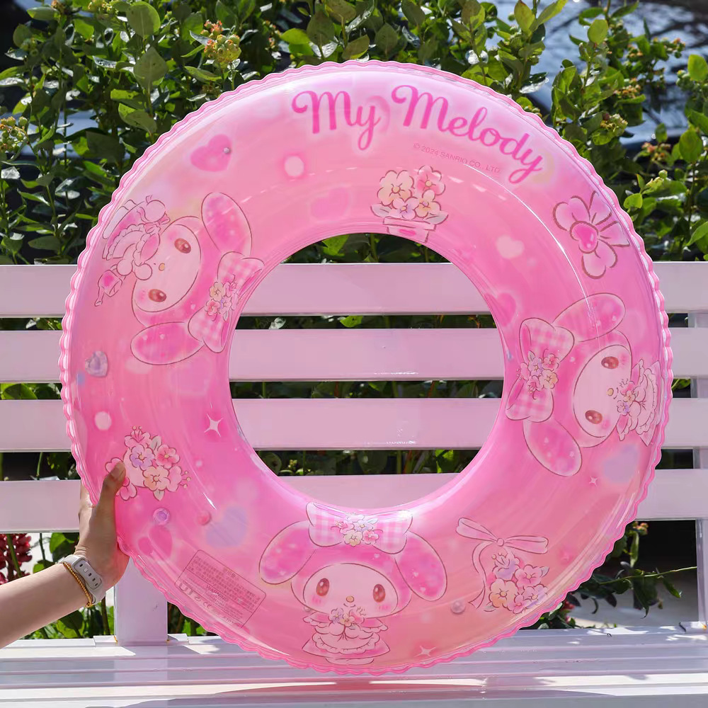 三丽鸥卡通游泳圈加厚充气救生圈腋下圈库洛米凯蒂猫美乐蒂厂家直供运动户外游泳用品详情8