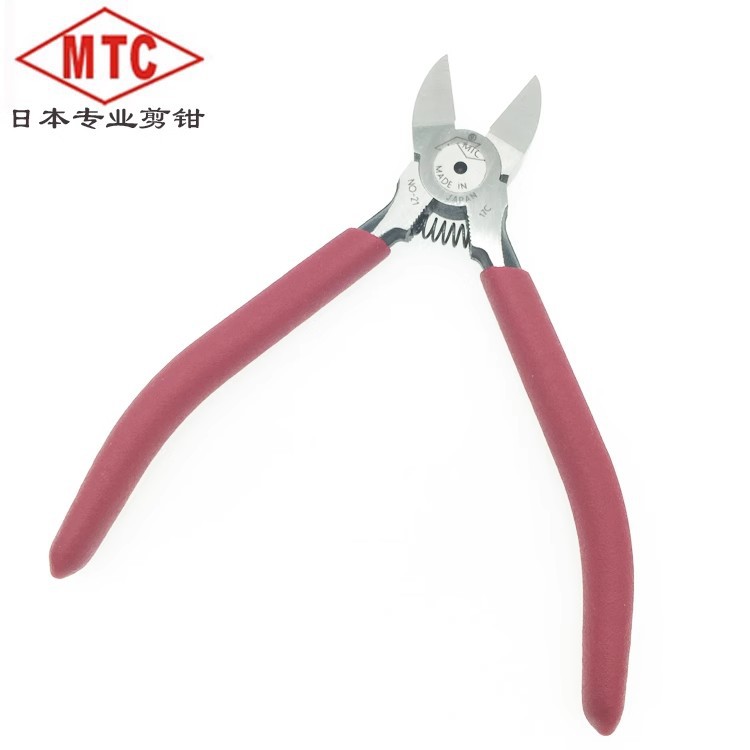 MTC水口钳精品工业级斜口钳塑料铬钒钢5寸/6寸水口剪钳薄刃日式柄详情9