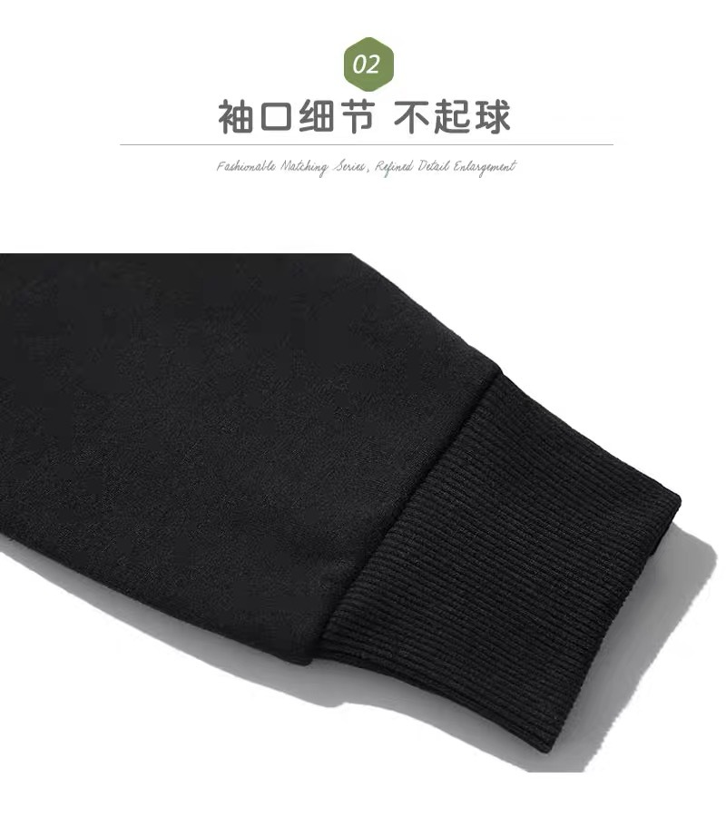 The white and gray round-neck hoodie for women in 2025 is a new bestseller in autumn. It is a casual, versatile, fashionable and stylish top with added fleece and thickening pic 4